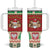 Poland Christmas Tumbler With Handle Pierogi Mascot Santa Claus Wesołych Swiat - Wonder Print Shop