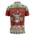 Poland Christmas Zipper Polo Shirt Pierogi Mascot Santa Claus Wesołych Swiat - Wonder Print Shop