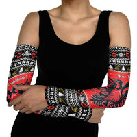 Personalized Albania Christmas Eagle Arm Sleeves The Double-headed Eagle - Wonder Print Shop