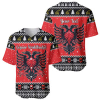 Personalized Albania Christmas Eagle Baseball Jersey The Double-headed Eagle - Wonder Print Shop