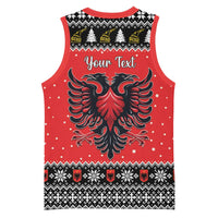 Personalized Albania Christmas Eagle Basketball Jersey The Double-headed Eagle - Wonder Print Shop