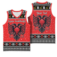 Personalized Albania Christmas Eagle Basketball Jersey The Double-headed Eagle - Wonder Print Shop