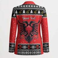 Personalized Albania Christmas Eagle Blazer The Double-headed Eagle - Wonder Print Shop