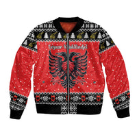 Personalized Albania Christmas Eagle Bomber Jacket The Double-headed Eagle - Wonder Print Shop