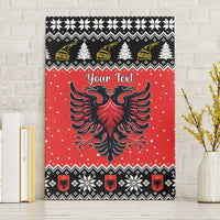 Personalized Albania Christmas Eagle Canvas Wall Art The Double-headed Eagle - Wonder Print Shop