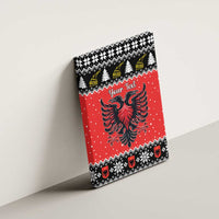 Personalized Albania Christmas Eagle Canvas Wall Art The Double-headed Eagle - Wonder Print Shop
