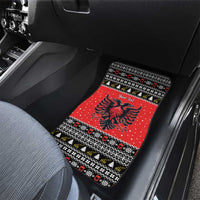 Personalized Albania Christmas Eagle Car Mats The Double-headed Eagle - Wonder Print Shop