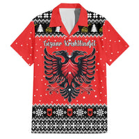 Personalized Albania Christmas Eagle Family Matching Puletasi and Hawaiian Shirt The Double-headed Eagle - Wonder Print Shop