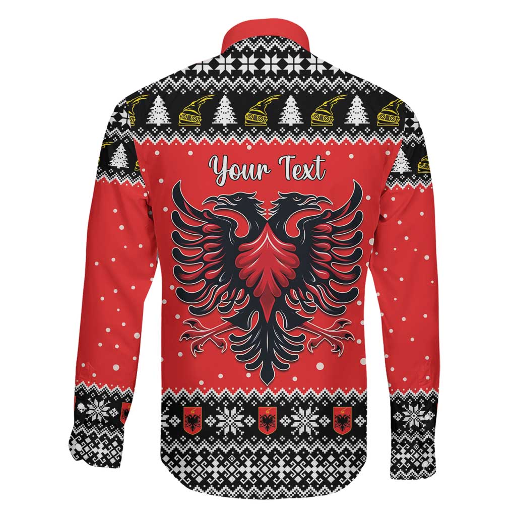 Personalized Albania Christmas Eagle Family Matching Puletasi and Hawaiian Shirt The Double-headed Eagle - Wonder Print Shop
