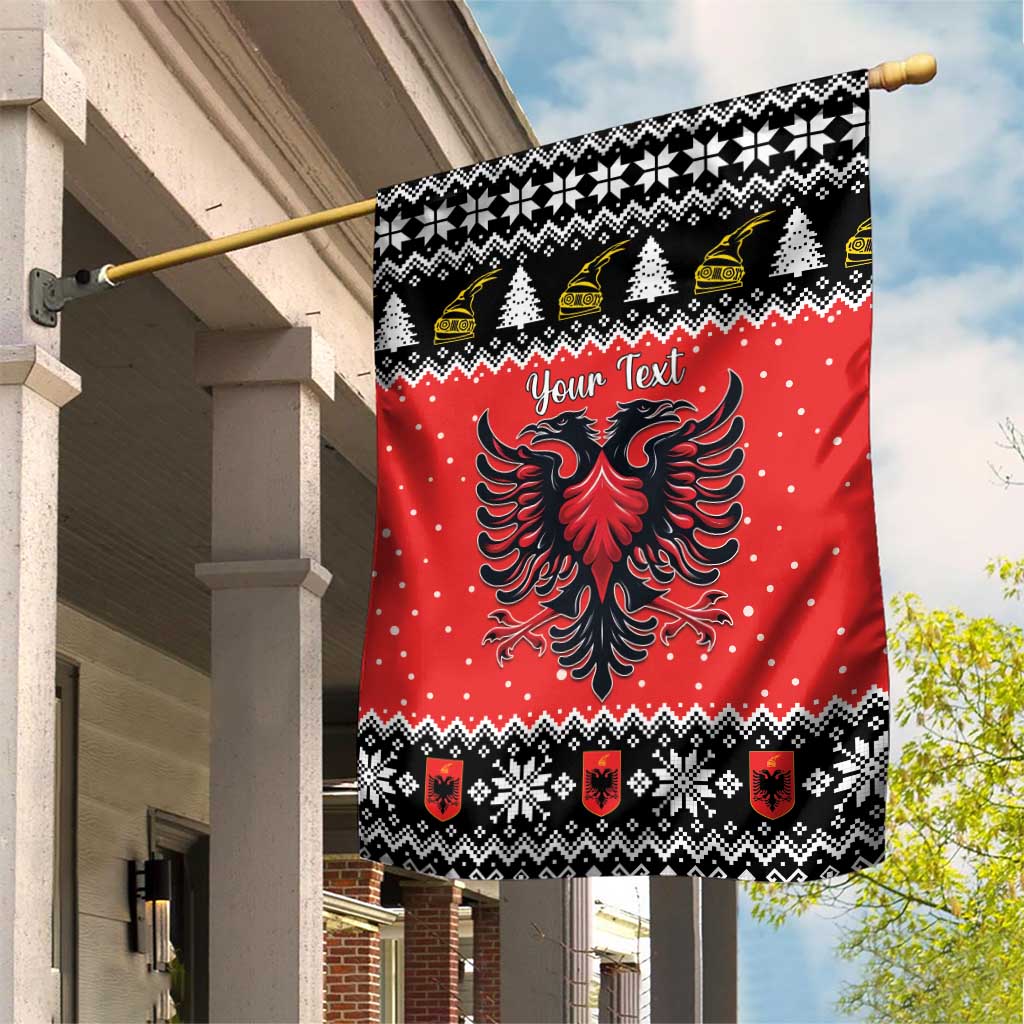 Personalized Albania Christmas Eagle Garden Flag The Double-headed Eagle - Wonder Print Shop
