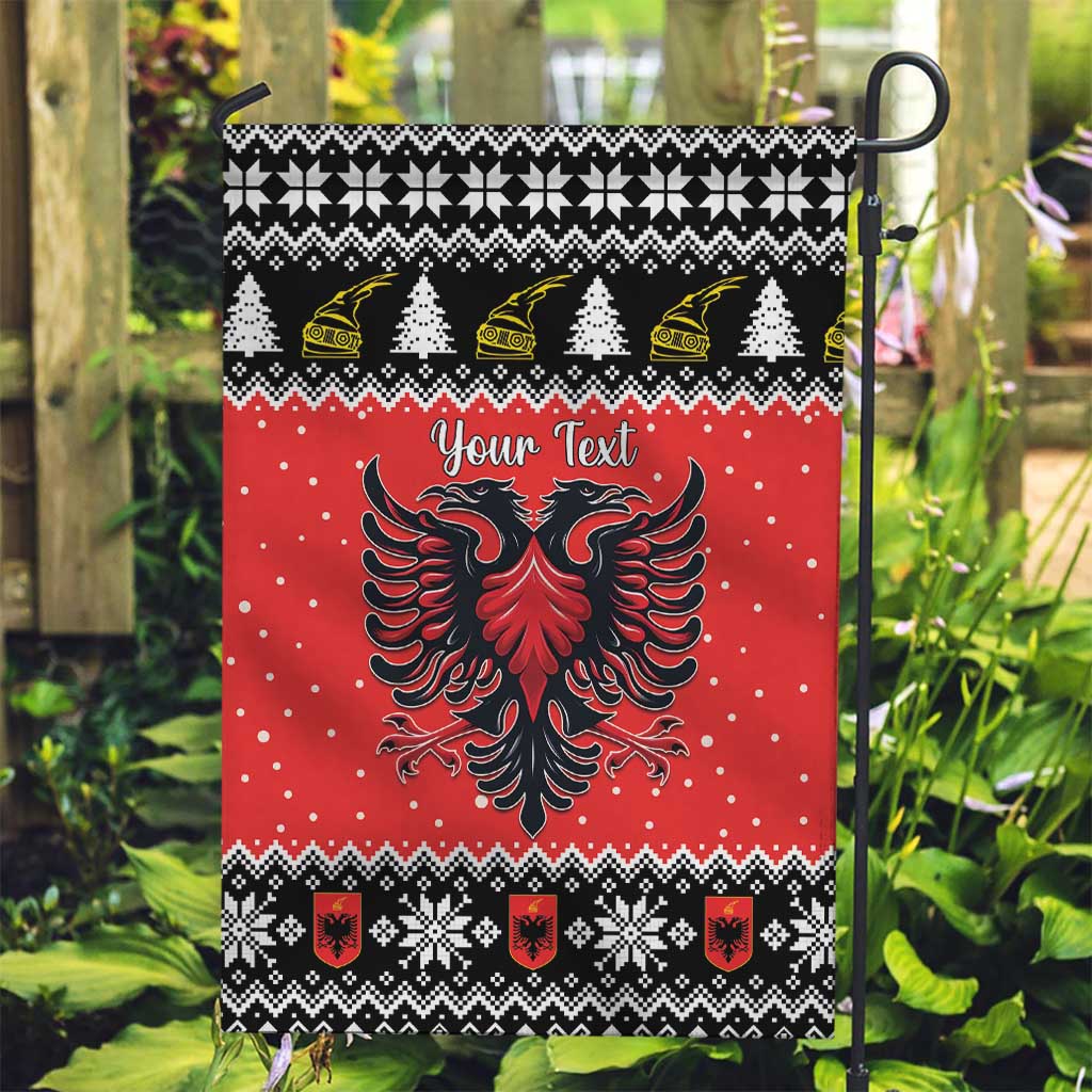 Personalized Albania Christmas Eagle Garden Flag The Double-headed Eagle - Wonder Print Shop