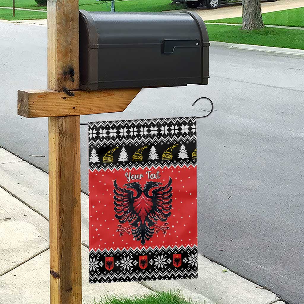 Personalized Albania Christmas Eagle Garden Flag The Double-headed Eagle - Wonder Print Shop