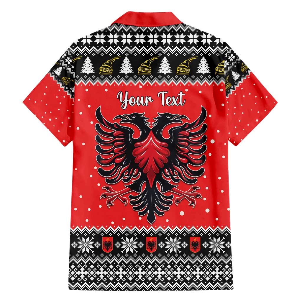Personalized Albania Christmas Eagle Hawaiian Shirt The Double-headed Eagle - Wonder Print Shop
