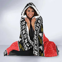 Personalized Albania Christmas Eagle Hooded Blanket The Double-headed Eagle - Wonder Print Shop