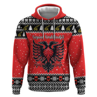 Personalized Albania Christmas Eagle Hoodie The Double-headed Eagle - Wonder Print Shop