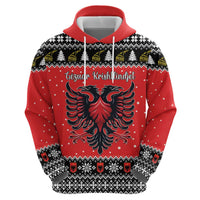 Personalized Albania Christmas Eagle Hoodie The Double-headed Eagle - Wonder Print Shop