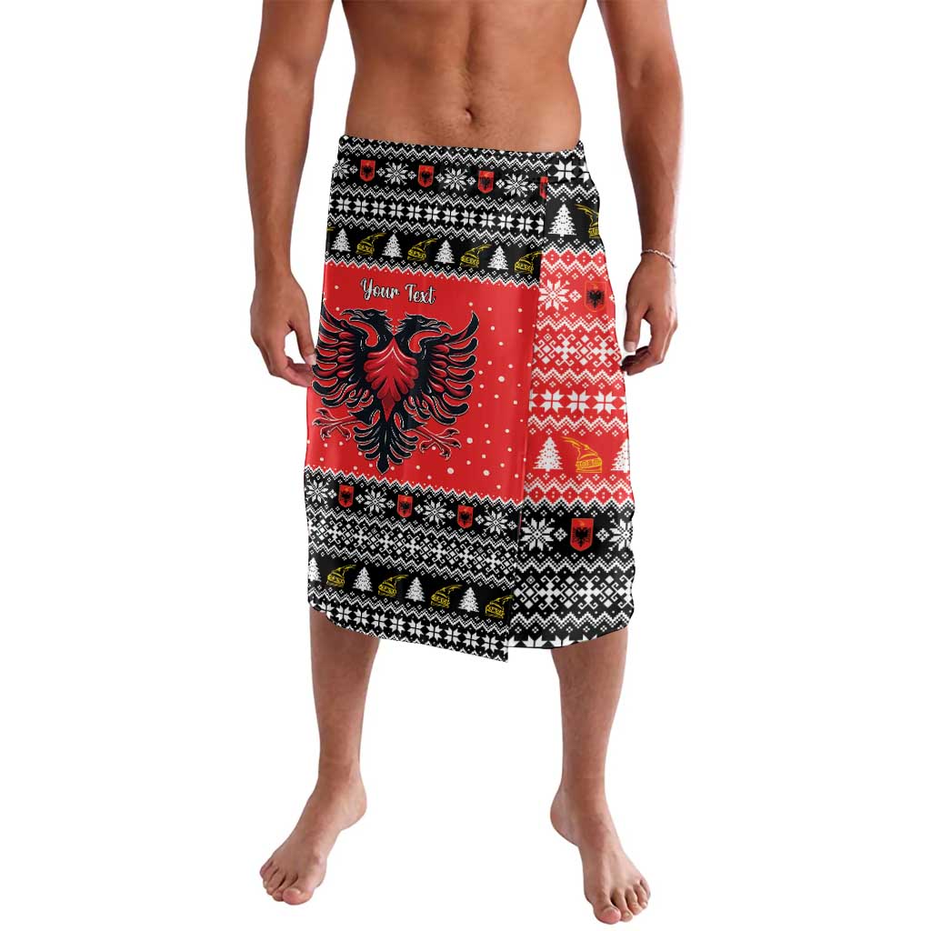 Personalized Albania Christmas Eagle Lavalava The Double-headed Eagle - Wonder Print Shop