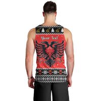 Personalized Albania Christmas Eagle Men Tank Top The Double-headed Eagle - Wonder Print Shop