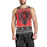 Personalized Albania Christmas Eagle Men Tank Top The Double-headed Eagle - Wonder Print Shop