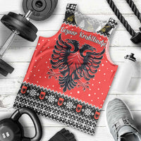 Personalized Albania Christmas Eagle Men Tank Top The Double-headed Eagle - Wonder Print Shop