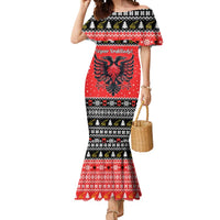Personalized Albania Christmas Eagle Mermaid Dress The Double-headed Eagle - Wonder Print Shop