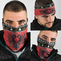 Personalized Albania Christmas Eagle Neck Gaiter The Double-headed Eagle - Wonder Print Shop