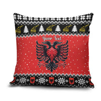 Personalized Albania Christmas Eagle Pillow Cover The Double-headed Eagle - Wonder Print Shop