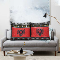 Personalized Albania Christmas Eagle Pillow Cover The Double-headed Eagle - Wonder Print Shop