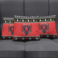 Personalized Albania Christmas Eagle Pillow Cover The Double-headed Eagle - Wonder Print Shop