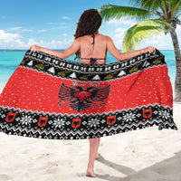 Personalized Albania Christmas Eagle Sarong The Double-headed Eagle - Wonder Print Shop