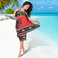 Personalized Albania Christmas Eagle Sarong The Double-headed Eagle - Wonder Print Shop