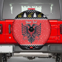Personalized Albania Christmas Eagle Spare Tire Cover The Double-headed Eagle - Wonder Print Shop