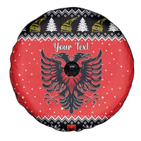 Personalized Albania Christmas Eagle Spare Tire Cover The Double-headed Eagle - Wonder Print Shop