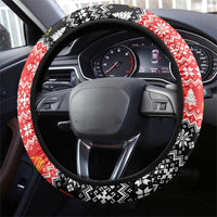 Albania Christmas Eagle Steering Wheel Cover The Double-headed Eagle - Wonder Print Shop
