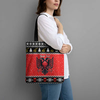 Personalized Albania Christmas Eagle Tote Bag The Double-headed Eagle - Wonder Print Shop
