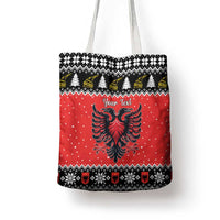 Personalized Albania Christmas Eagle Tote Bag The Double-headed Eagle - Wonder Print Shop