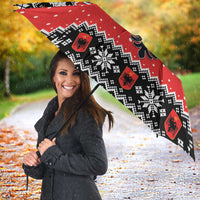 Personalized Albania Christmas Eagle Umbrella The Double-headed Eagle - Wonder Print Shop