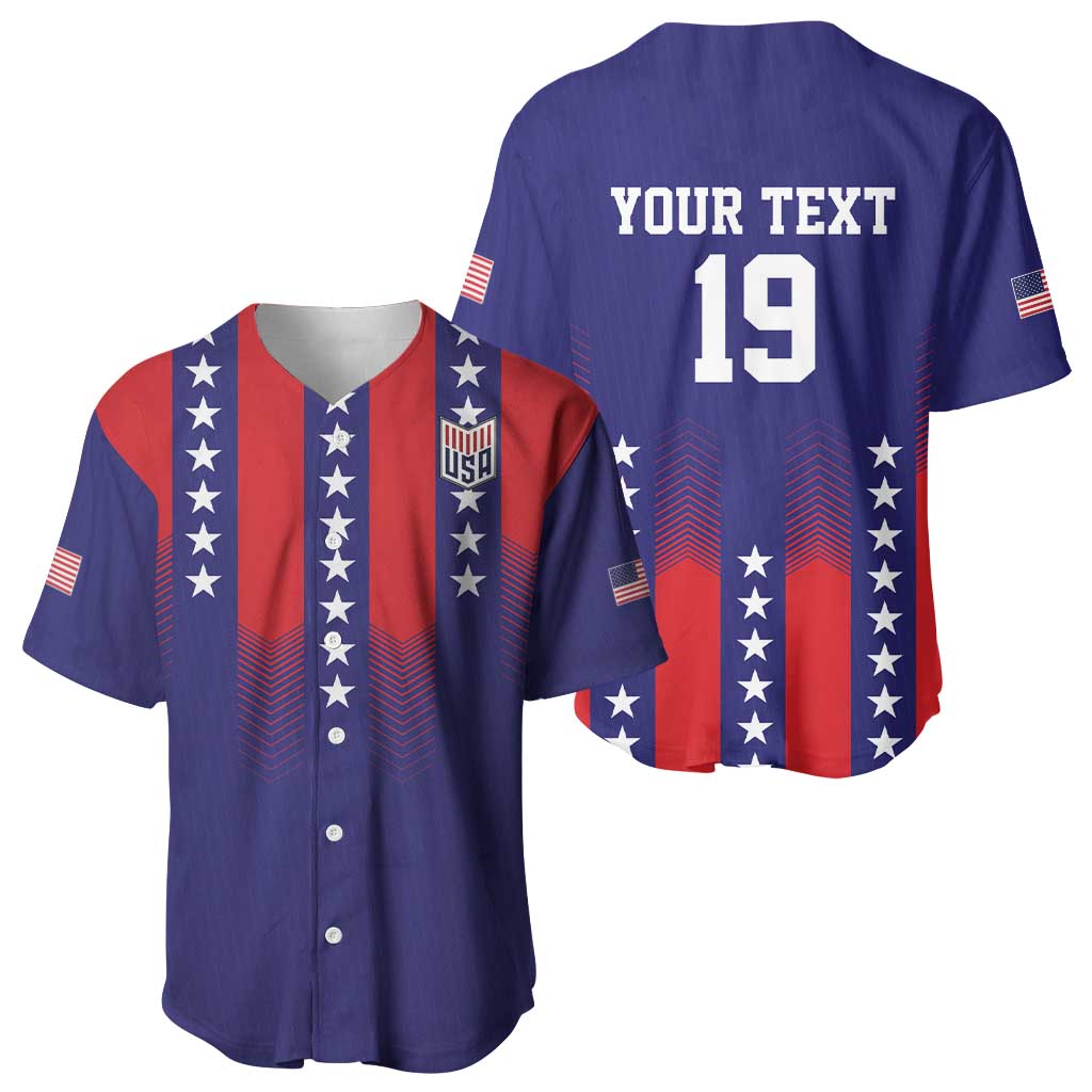 Custom World Soccer 2026 USA Baseball Jersey Stars, Stripes and Glory - Wonder Print Shop