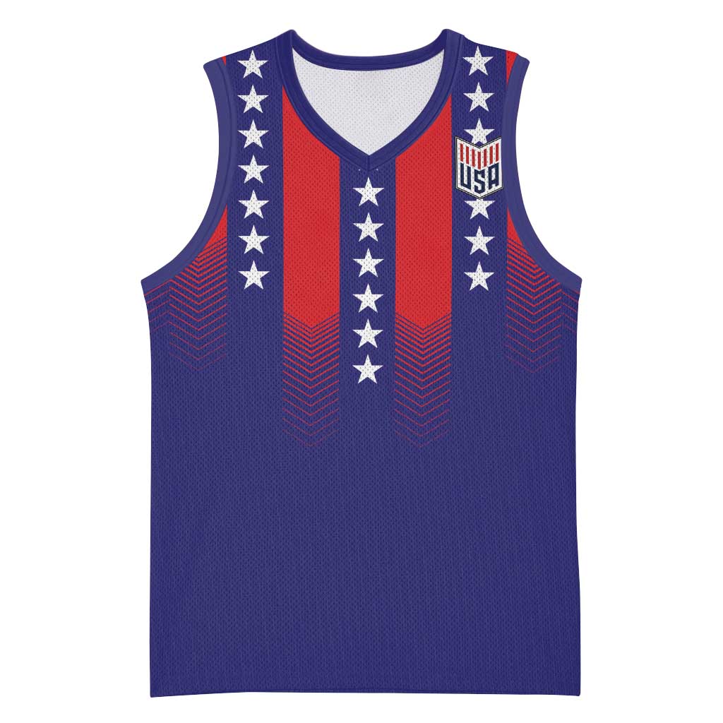 Custom World Soccer 2026 USA Basketball Jersey Stars, Stripes and Glory - Wonder Print Shop