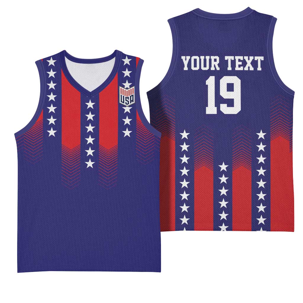 Custom World Soccer 2026 USA Basketball Jersey Stars, Stripes and Glory - Wonder Print Shop
