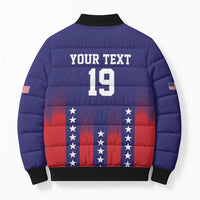Custom World Soccer 2026 USA Bomber Puffer Jacket Stars, Stripes and Glory - Wonder Print Shop