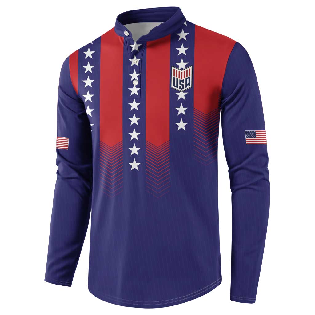 Custom World Soccer 2026 USA Button Sweatshirt Stars, Stripes and Glory - Wonder Print Shop