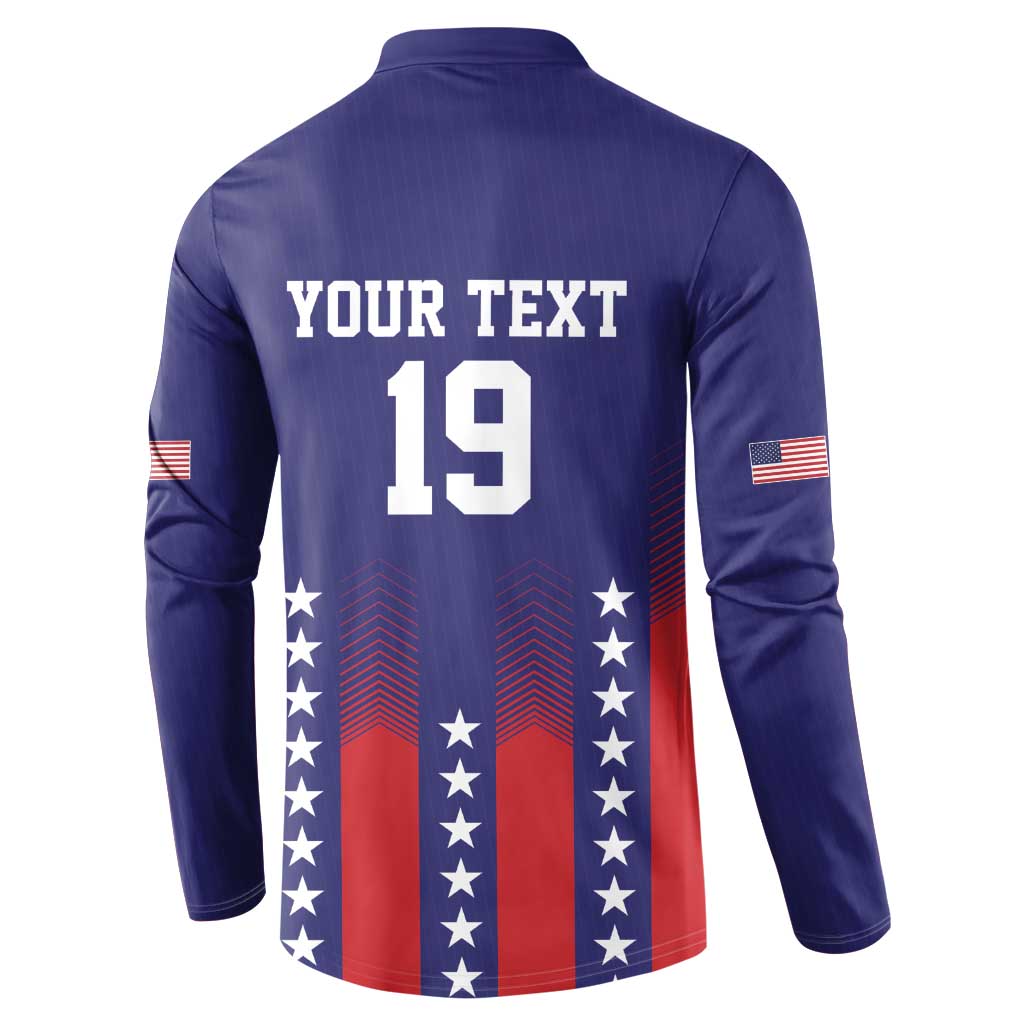 Custom World Soccer 2026 USA Button Sweatshirt Stars, Stripes and Glory - Wonder Print Shop