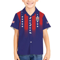 Custom World Soccer 2026 USA Kid Hawaiian Shirt Stars, Stripes and Glory - Wonder Print Shop
