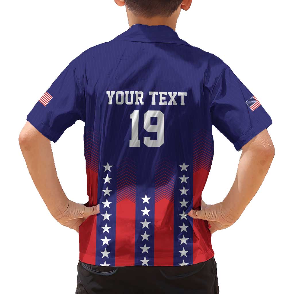 Custom World Soccer 2026 USA Kid Hawaiian Shirt Stars, Stripes and Glory - Wonder Print Shop