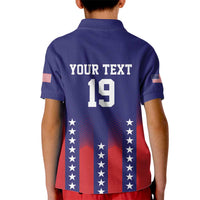 Custom World Soccer 2026 USA Kid Polo Shirt Stars, Stripes and Glory - Wonder Print Shop