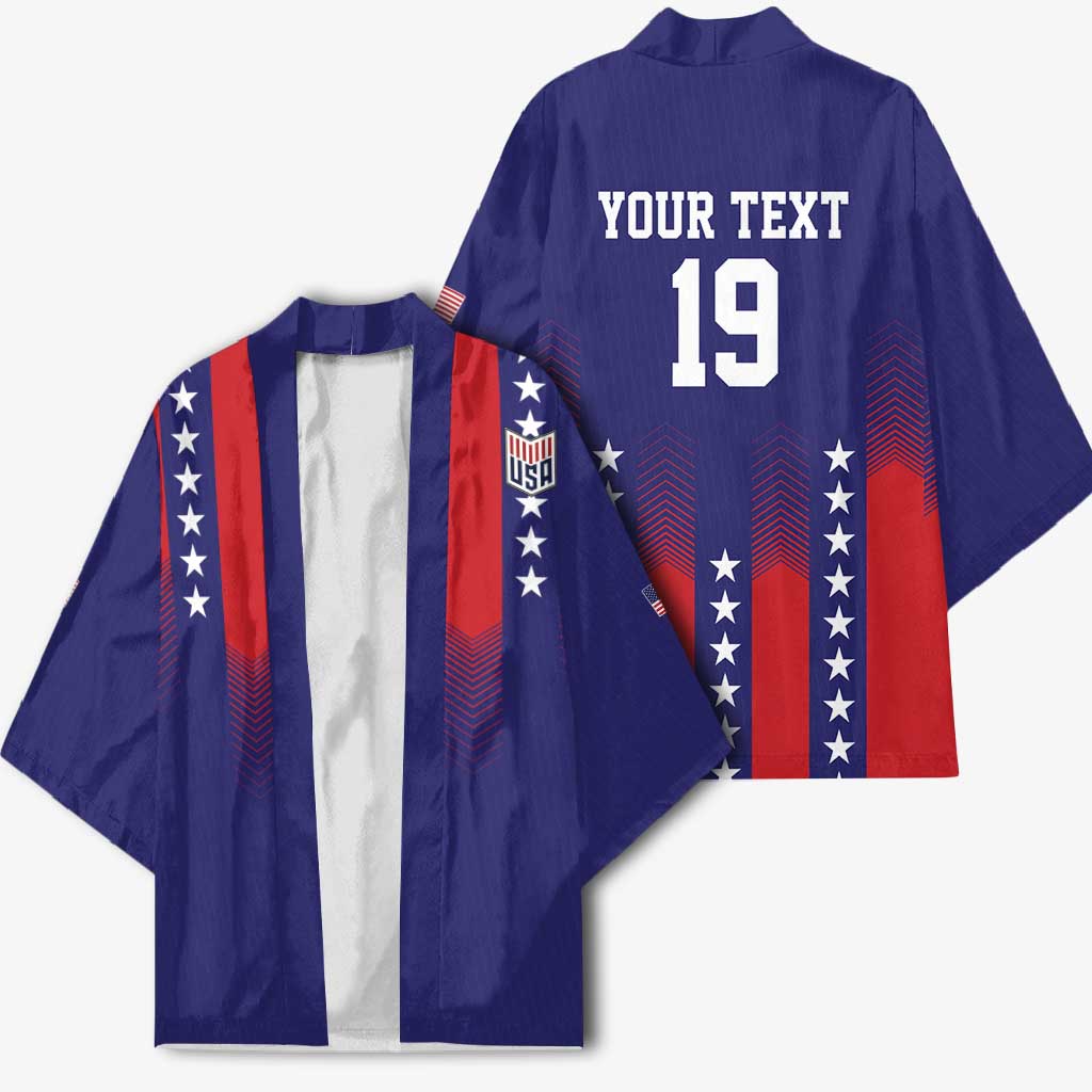 Custom World Soccer 2026 USA Kimono Stars, Stripes and Glory - Wonder Print Shop