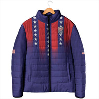 Custom World Soccer 2026 USA Padded Jacket Stars, Stripes and Glory - Wonder Print Shop