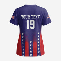 Custom World Soccer 2026 USA Scrub Top Stars, Stripes and Glory - Wonder Print Shop