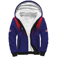 Custom World Soccer 2026 USA Sherpa Hoodie Stars, Stripes and Glory - Wonder Print Shop
